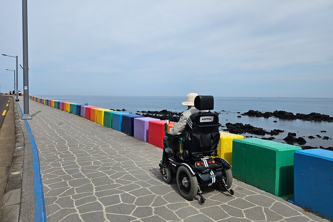 A comfortable wheelchair trip & east of Jeju - Jeju Rail Bike, a paid and unusual two-hour stop