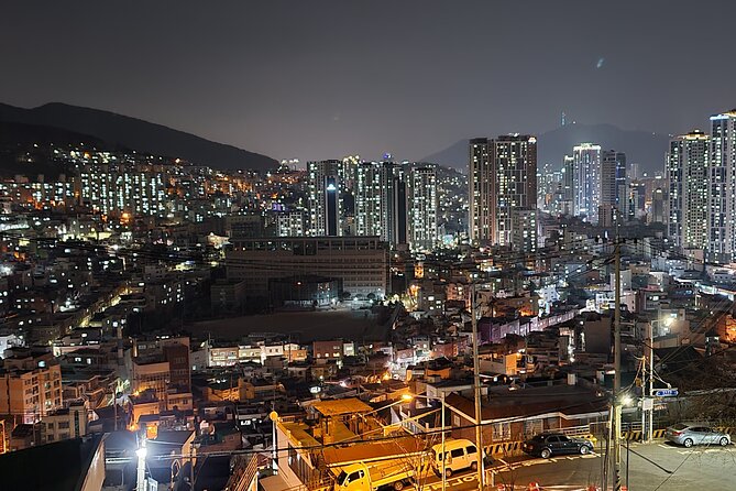 Best Busan night views : Mountain observatory streets - BIFF Square and the downtown finish