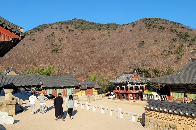 Busan Beomeosa Temple & Hongbeopsa Temple with temple lunch - The market, flowers, and local snacks