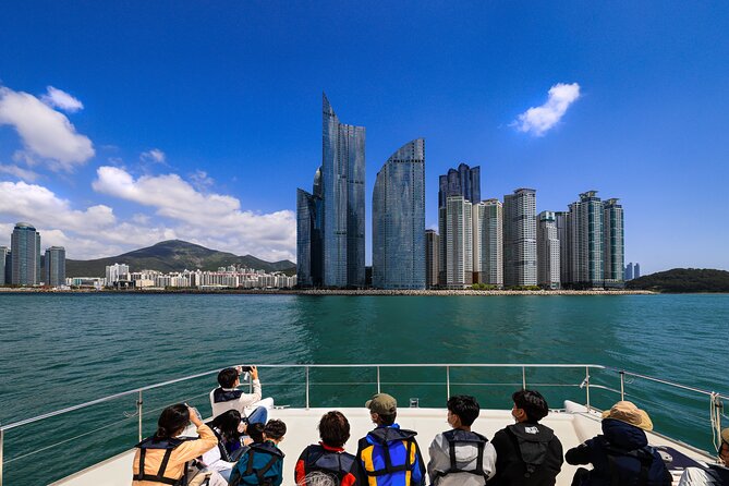 Busan Bliss: Panoramic Yacht & Urban Exploration with Sky Capsule - A yacht view of Busan’s modern shore