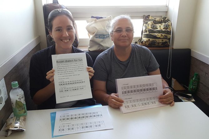 Busan Dialect Class with local snack - Learning Hangul one sound at a time