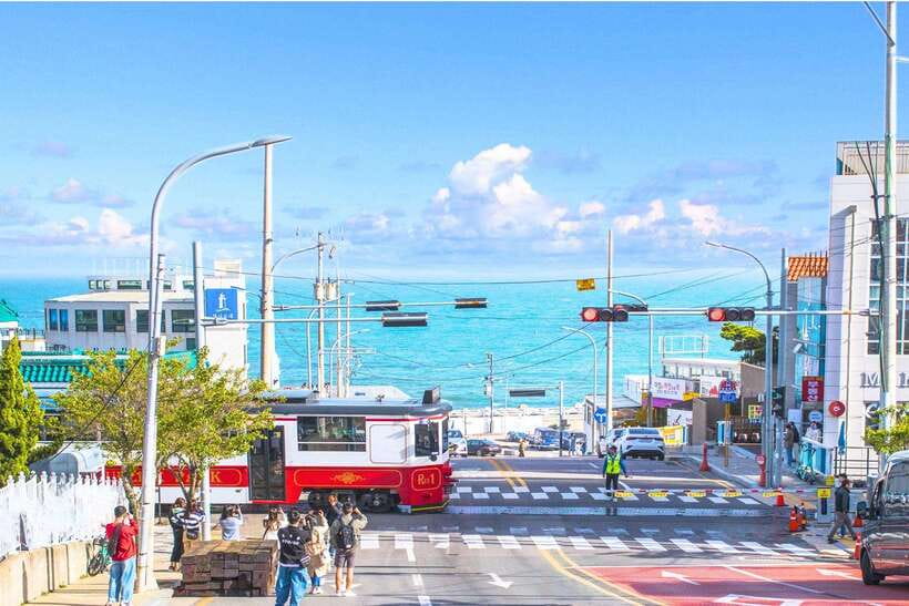 Busan: Full-Day City Tour with Taejongdae, Gamcheon & More - Taejongdae Park and the Danubi Train
