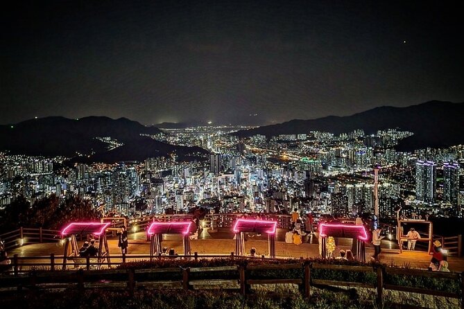 Busan Private Night Tour - City Lights & Food - Cheonmasan-ro and the final city panorama