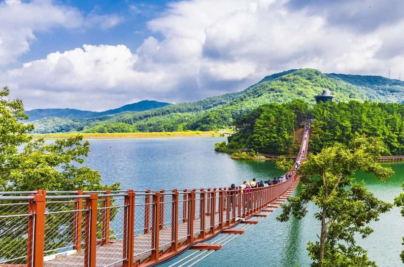 DMZ Insider Tour: 3rd Tunnel, NK Defector Meet & Red Bridge - Imjingak, Mangbaedan Altar, and the steam locomotive