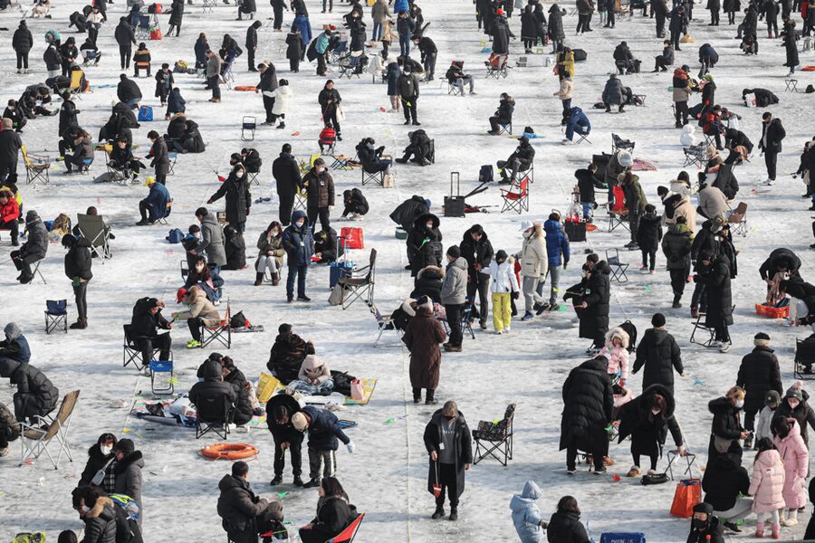 From Seoul: Hwacheon Ice Fishing and Lighting Festival Tour - The coach ride between the festivals