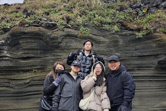 Jeju island Jumbo taxi Private Tour with Mr.Hong west of jeju - Walking the volcanic coast at Suwolbong Peak