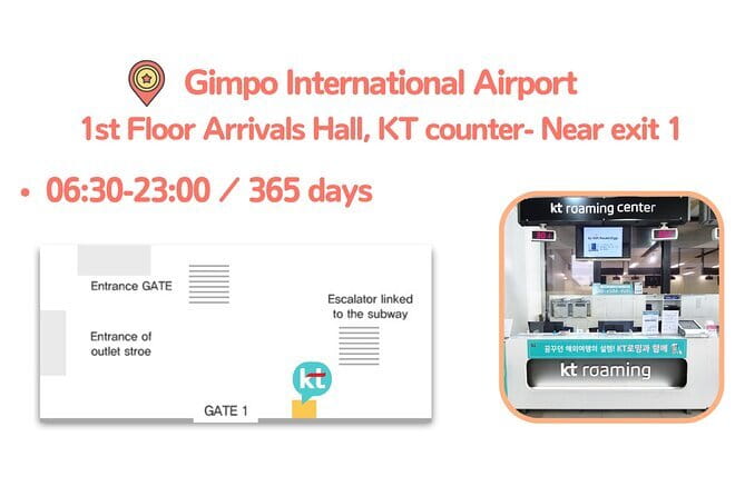 Korea SIM Card with KT Unlimited Data Pick-up at Airport - Picking up at Incheon Terminal 2