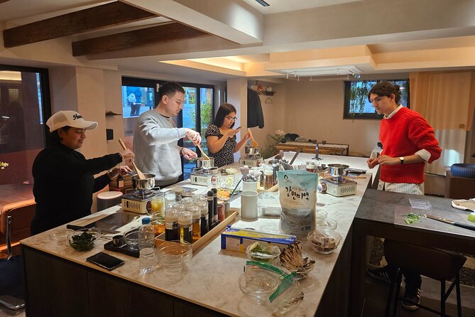 Korean Cooking Class Full Meal with BBQ on an All in One Table - Entering Soop Table in Mapo-gu