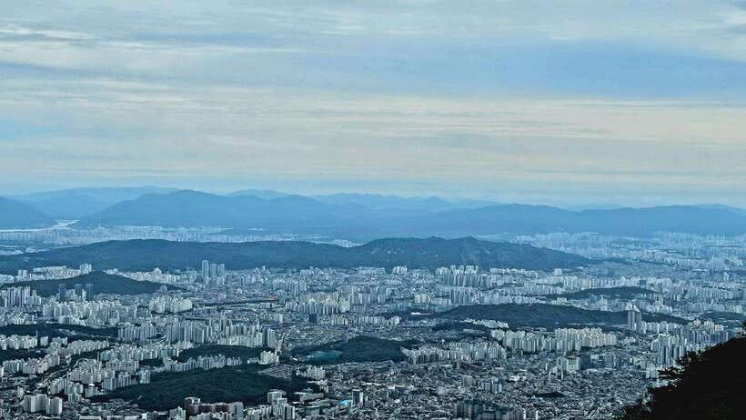 Marvel of Nature: Hiking in Bukhansan Mountain National Park - Climbing toward the 835.6-meter summit