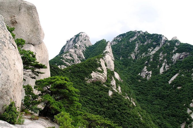 Mt Bukhansan National Park Hiking Tour - Walking down toward Bukhansanseong Fortress