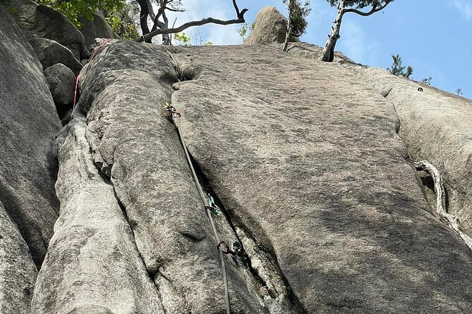 Multi Pitch Climbing on Bukhan Mountain Seoul - The summit gives you Seoul from a new angle