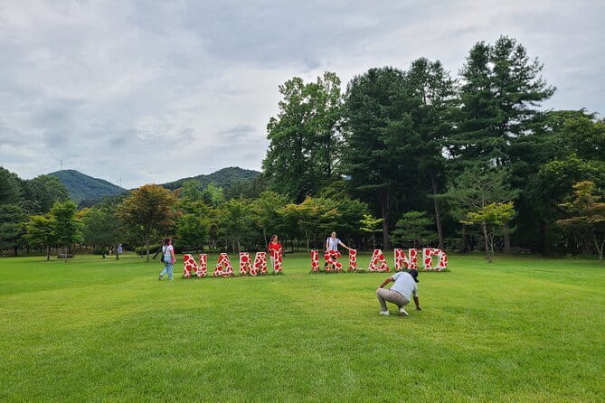 Scenic Escape: Nami Island, Garden of Morning Calm, and Rail Bike - Gangchon Rail Park for motion and mountain views