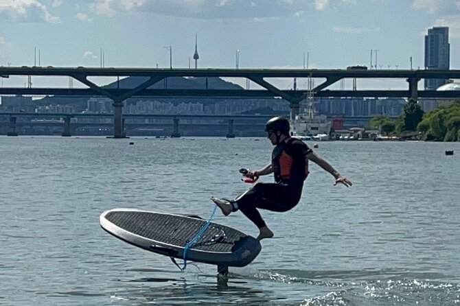 Seoul : Efoil & Windsurf Experiences in Han River - Seoul Tower from the river