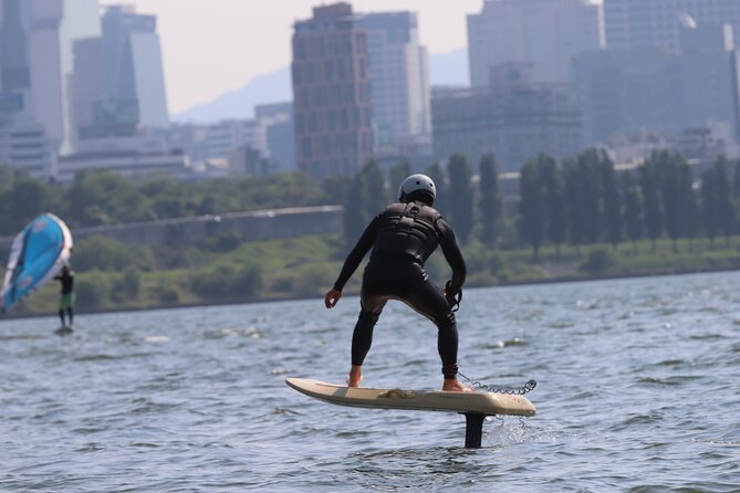 Seoul : Efoil & Windsurf Experiences in Han River - Lotte Tower and the included media