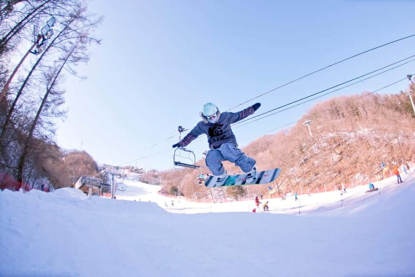 Seoul: Full-Day Winter Trip Ski Resort, Ice Valley, Namiseom - Elysian Gangchon: a practical resort for first-timers