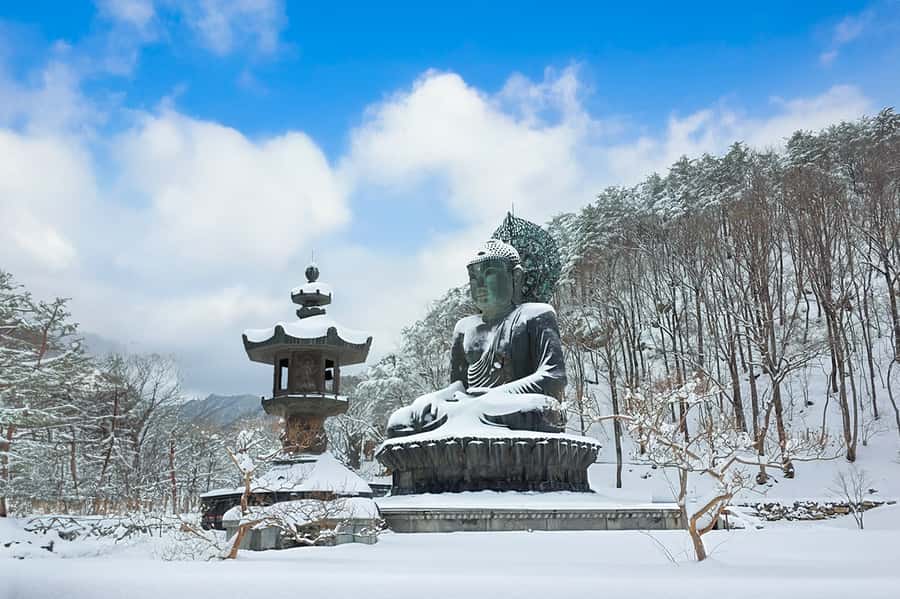 Seoul: Seorak Mountain+Nami Island+Eobi Ice Valley Tour - Seoraksan: Rocky Peaks and Sinheungsa Temple