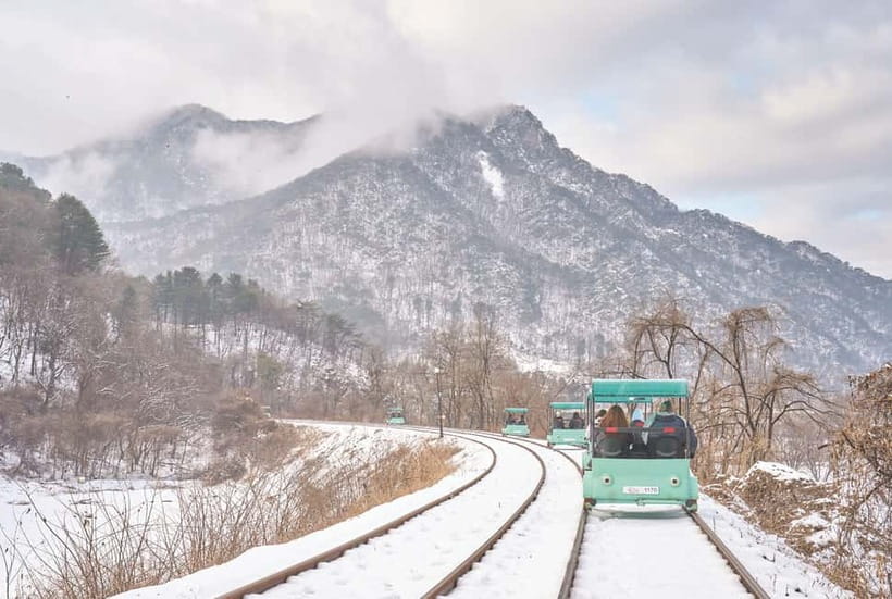 Seoul: Strawberry Picking & Eobi Ice Valley & Nami Island - Seeing the frozen walls at Eobi Ice Valley