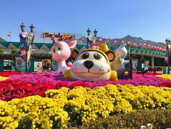 Seoulland & Seoul Zoo Discount Ticket(서울랜드+동물원 패키지 <em>외국인전용) – Five things to know before you go’ /></p>
<ul>
<li><strong>Seoul Land opened in 1988:</strong> Korea’s first theme park offers a nostalgic mix of coasters, family rides, a carousel, shows, and seasonal festivals.</li>
<li><strong>The combined ticket covers two major attractions:</strong> You can visit Seoul Land and Seoul Zoo during the same outing, with about three to six hours usually needed.</li>
<li><strong>The walk from the subway matters:</strong> Take Line 4 to Seoul Grand Park Station, use Exit 2, and allow around 20 minutes on foot.</li>
<li><strong>Seasonal events shape the experience:</strong> Spring flowers, summer water events, autumn busking, winter snow sledding, and evening laser displays may change what you see.</li>
<li><strong>The $21 price is strongest for active visitors:</strong> The ticket makes good sense if you plan to use the amusement park and zoo, but it is less useful if you only want a short look around.</li>
<li><strong>Some popular extras cost more:</strong> Coin-operated rides, special exhibitions, and the elephant train are not included.</li>
</ul>
<h2 id="what-your-21-ticket-really-gives-you">What your $21 ticket really gives you</h2>
<p><img width="669" height="446" decoding="async" src=