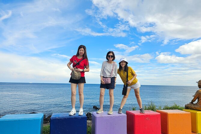 Small group Jeju private Full-Day Tour of East and South and West - Jeongbang Waterfall, where the water meets the sea