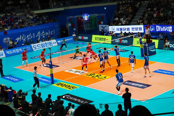 Sports Match in Seoul with Guided K-Food Experience - Entering Jamsil Sports Complex for the match