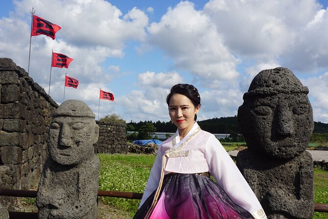 UNESCO and HANBOK Experience private tour package In Jeju island - Gwangchigi Beach and a useful pause by the sea